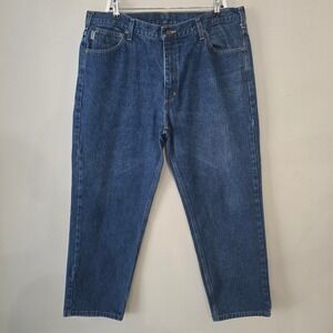 Carhartt B230 PRW Relaxed Fit Men's Jeans 40x30 Blue Denim